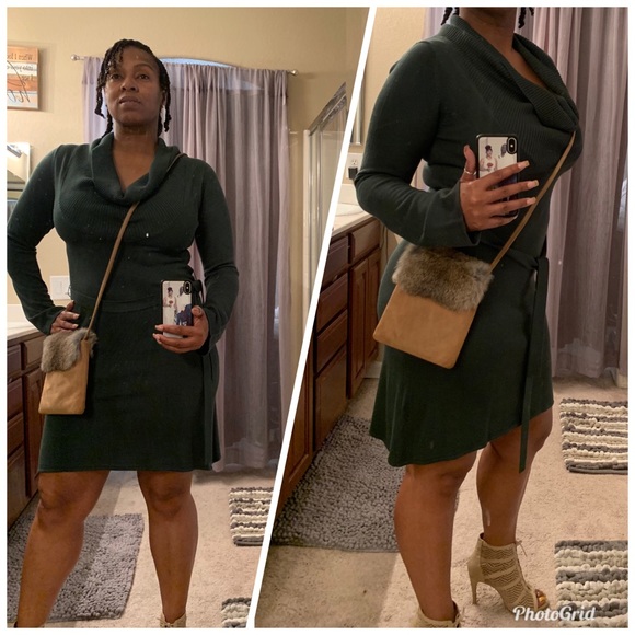 Fredricks of Hollywood green Sweater Dress! - Picture 3 of 4